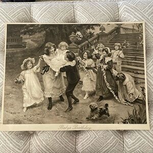 Arthur J. Elsley 1902 Lithograph Print of London! Scarce Monochrome!